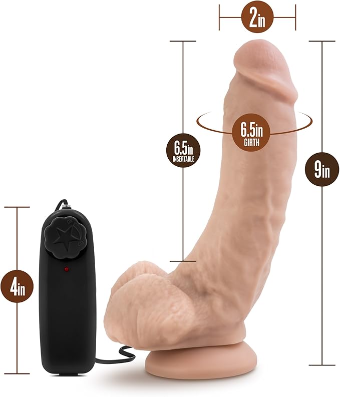 Loverboy - Tennis Champ - 9 Inch Vibrating Realistic Cock - Vanilla - Vibrators - www.Coyha.com