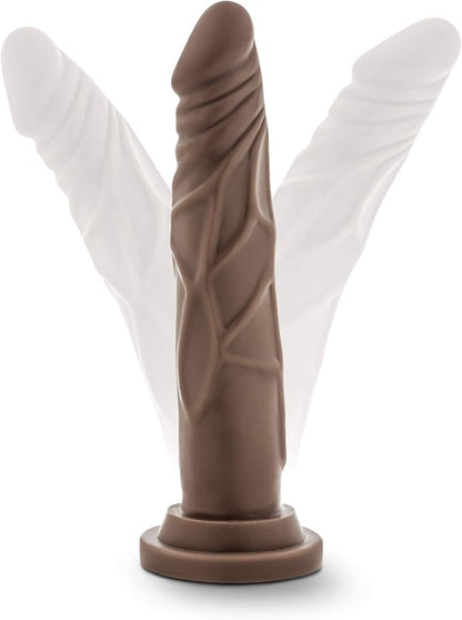 Dr. Skin Chocolate Basic Dong 7.5 Inch Dildo - Dildos - www.Coyha.com