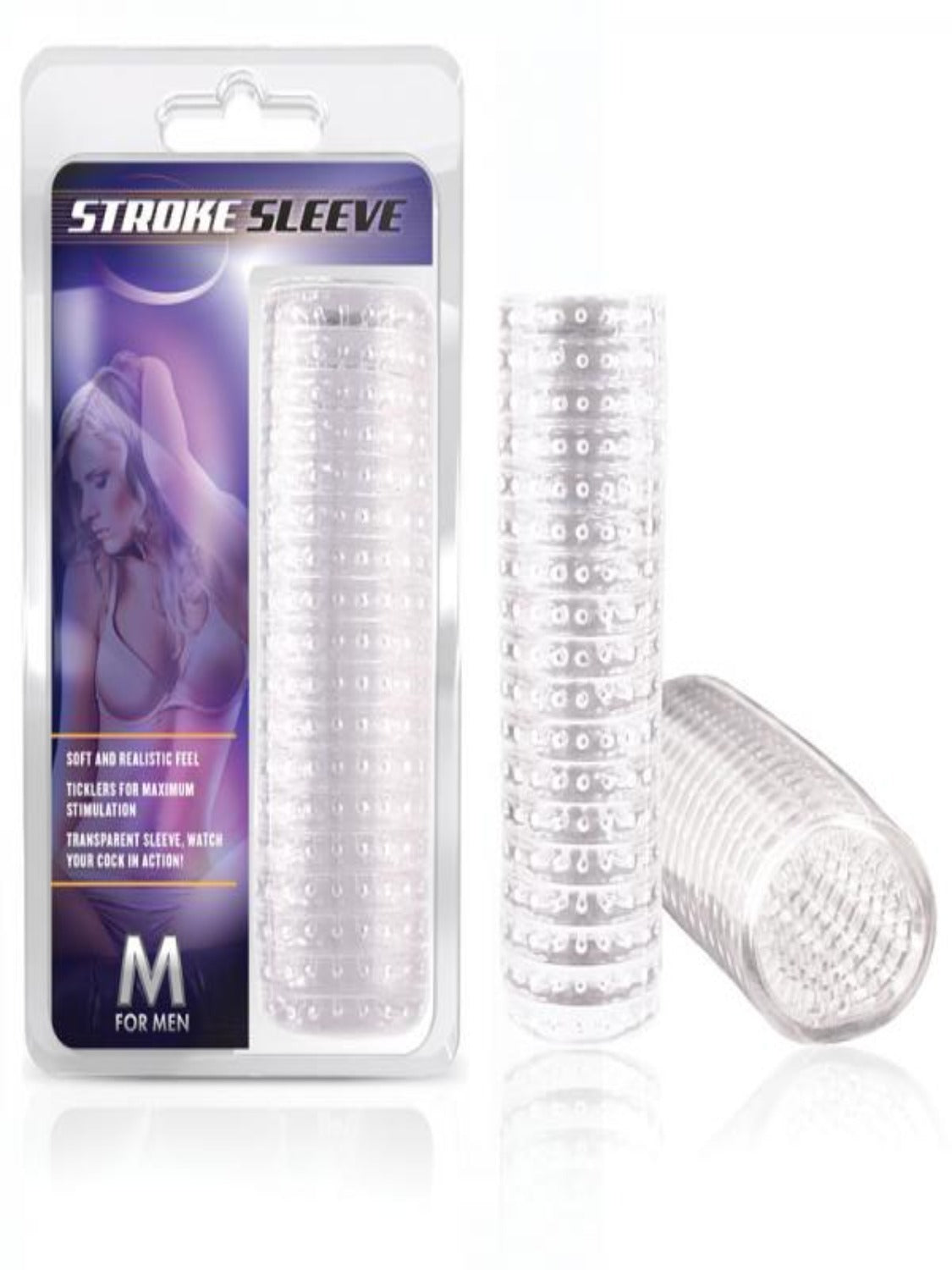 5.5 Inch Jelly Stroke Penis Sleeve - Men's Toys - www.Coyha.com