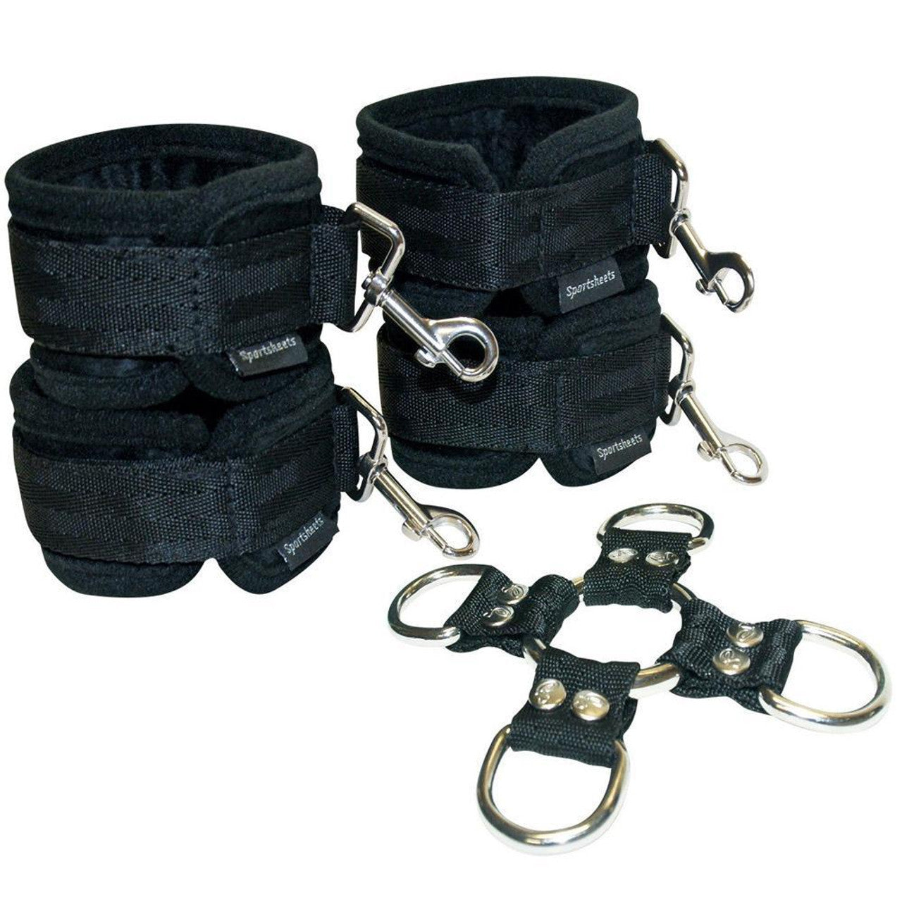 5 Piece Hog Tie And Cuff Set - Bondage - www.Coyha.com