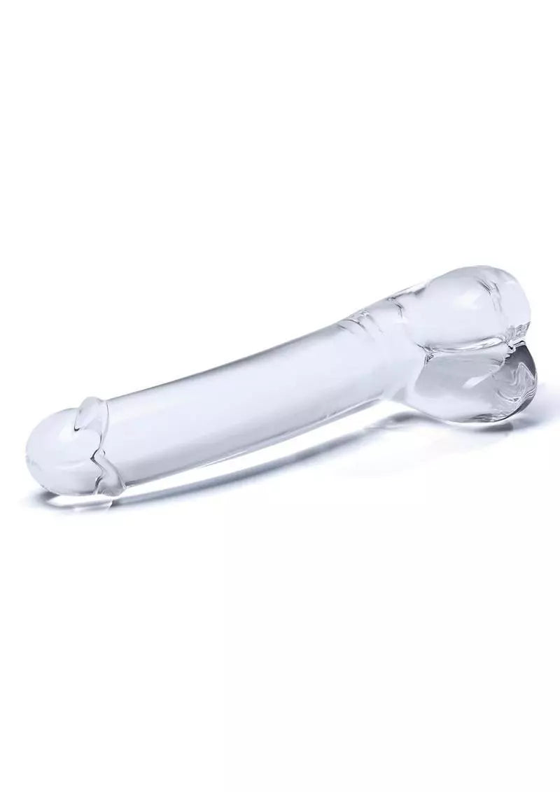 7 in Realistic Curved Glass G-spot Dildo - Dildos - www.Coyha.com