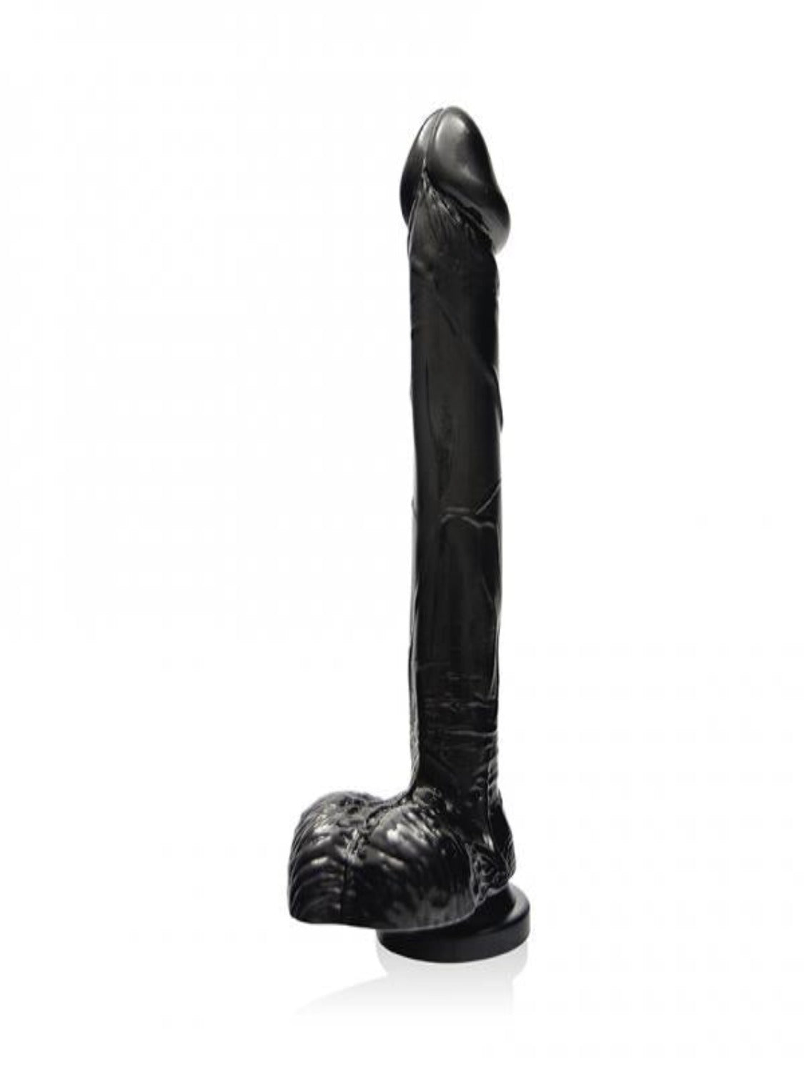 9 inches Cock with Balls & Suction Cup Black - Dildos - www.Coyha.com