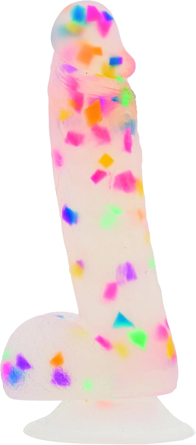 Addiction Confetti Dildo Dong 7.5in W/free Bullet - Dildos - www.Coyha.com