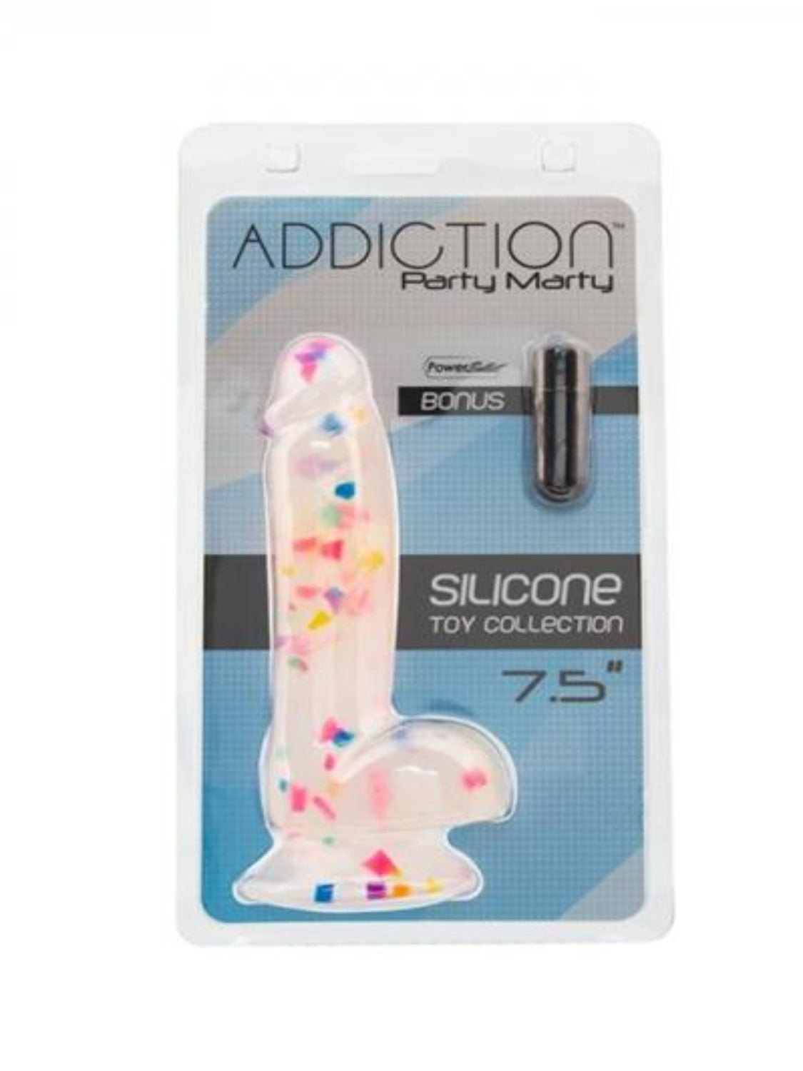 Addiction Confetti Dildo Dong 7.5in W/free Bullet - Dildos - www.Coyha.com