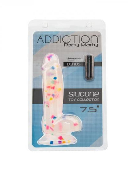 Addiction Confetti Dildo Dong 7.5in W/free Bullet - Dildos - www.Coyha.com