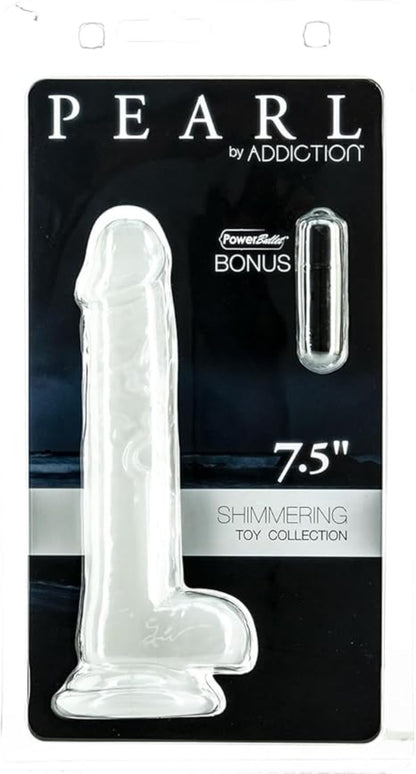 Addiction Pearl Dildo Dong 7.5 In With Power Bullet - Vibrators - www.Coyha.com