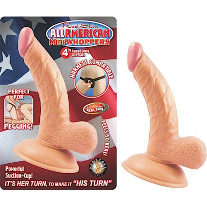 All American 4 inch Mini Curved Dildo Dong Beige - Dildos - www.Coyha.com