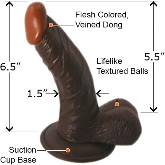 All American Whopper 6.5 Inches Dildo Brown - Dildos - www.Coyha.com