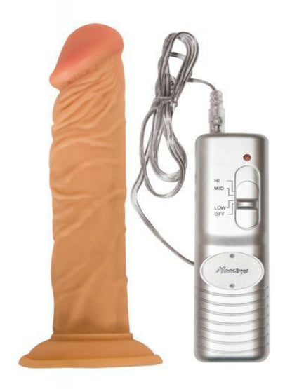 All American Whopper 7 inches Vibrating Dildo Dong Beige - Vibrators - www.Coyha.com