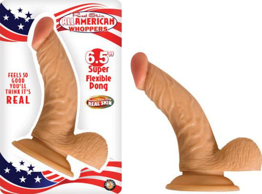 All American Whopper With Balls 6.5 Inches Dildo Beige - Dildos - www.Coyha.com