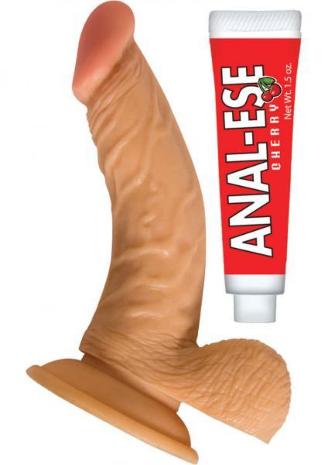 All American Whoppers 6.5 inches Curved Dildo Dong Balls + Anal Ese - Dildos - www.Coyha.com