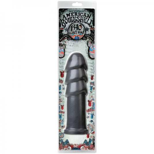 American Bombshell B-10 Warhead Dildo In Gray 10 inches - Dildos - www.Coyha.com