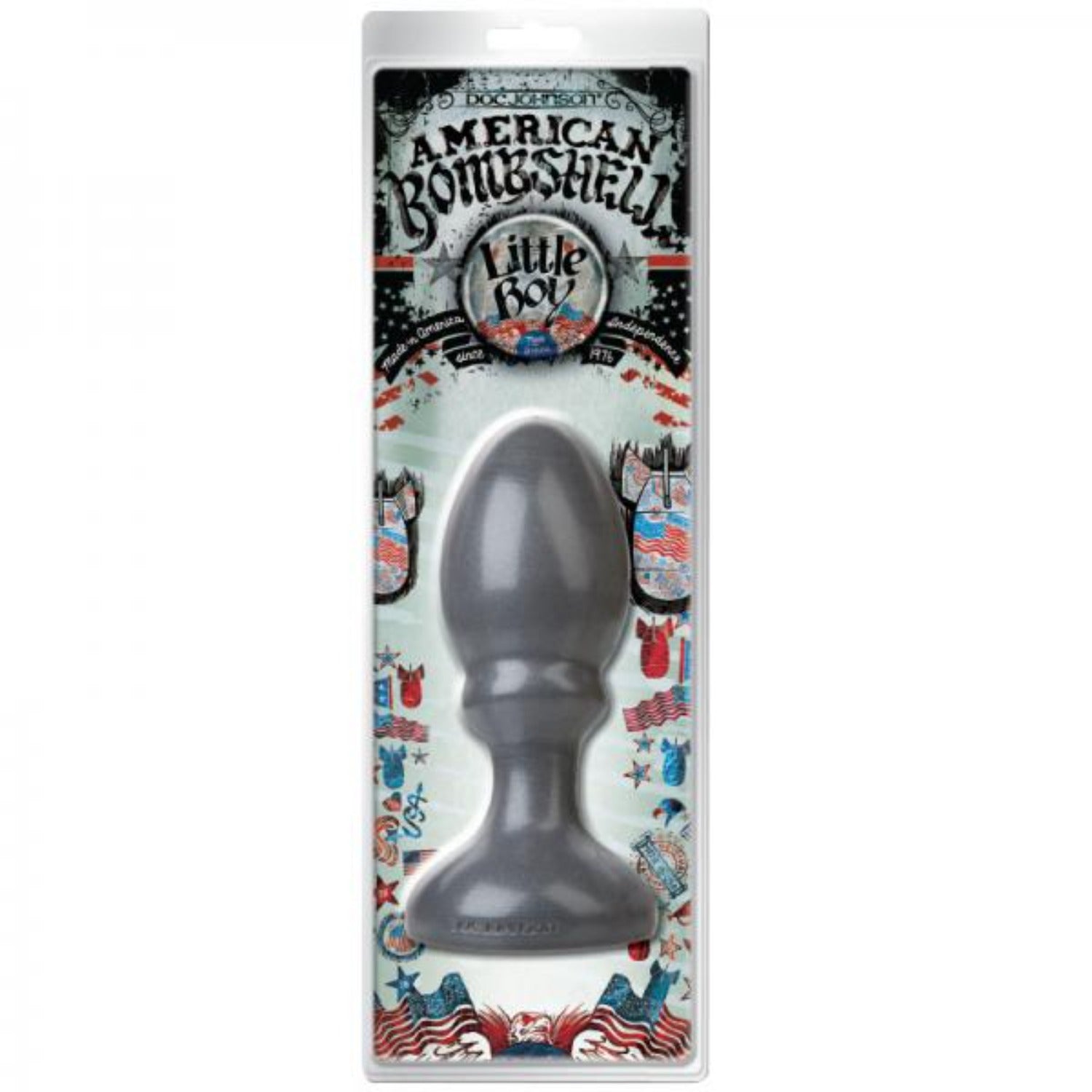 American Bombshell Little Boy Gray Butt Plug - Anal Toys - www.Coyha.com