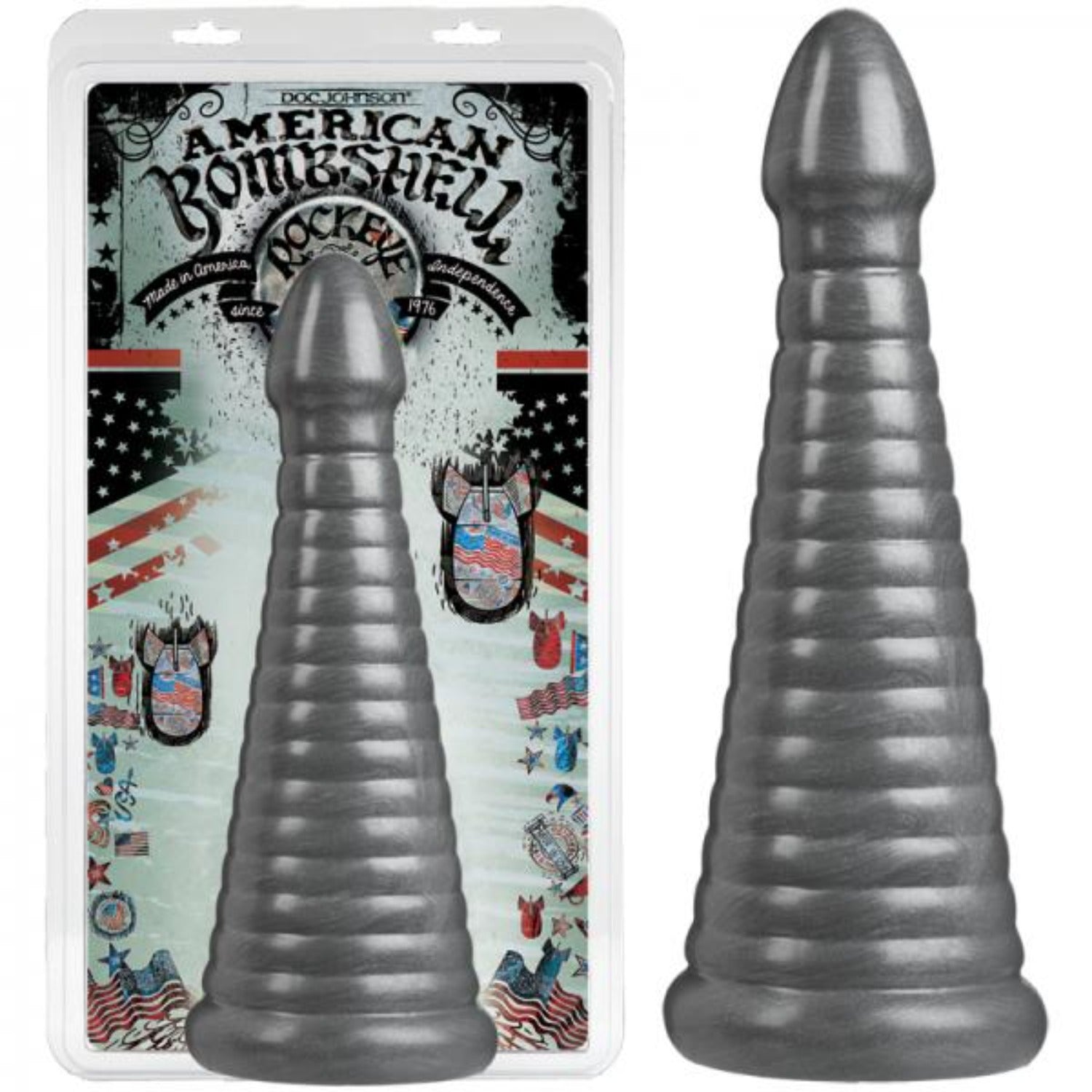 American Bombshell Rockeye Gun Metal Dildo - Dildos - www.Coyha.com