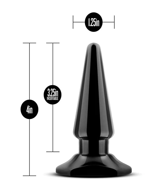 Anal Adventures Easy Anal Butt Plug Black - Anal Toys - www.Coyha.com