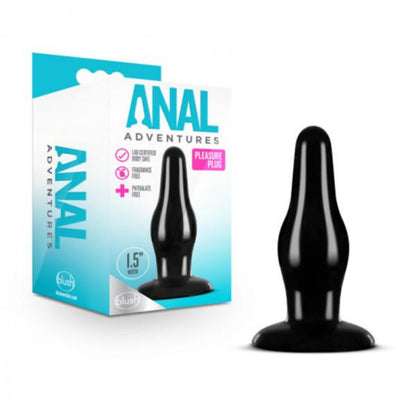 Anal Adventures Pleasure Anal Butt Plug Black - Anal Toys - www.Coyha.com