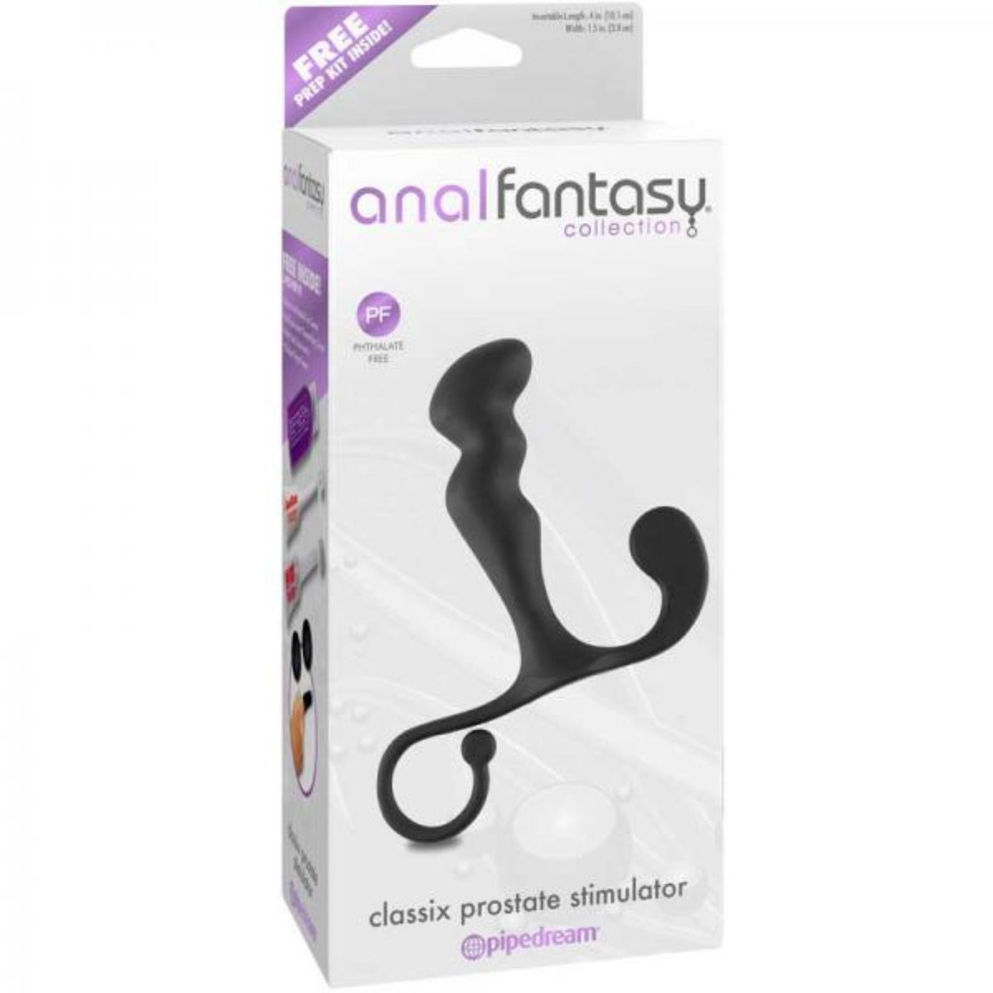 Anal Fantasy Classix Prostate Stimulator Anal Toy - Black - Anal Toys - www.Coyha.com