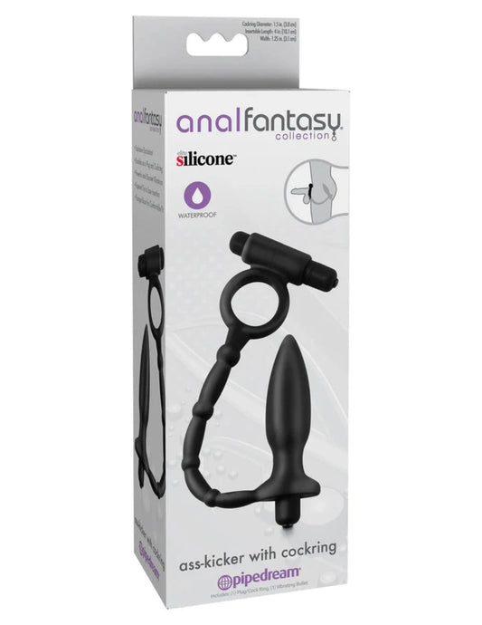 Anal Fantasy Collection Ass-kicker Anal Butt Plug With Cockring - Anal Toys - www.Coyha.com