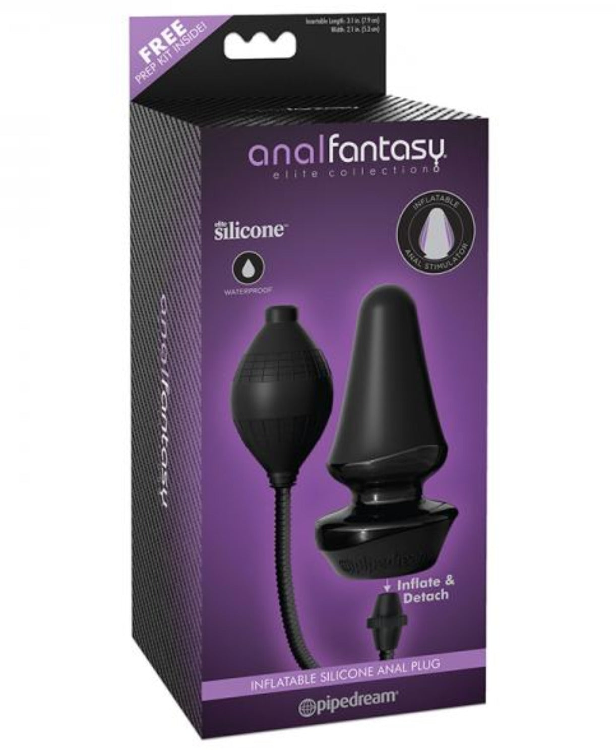 Anal Fantasy Elite Inflatable Silicone Anal Butt Plug - Anal Toys - www.Coyha.com