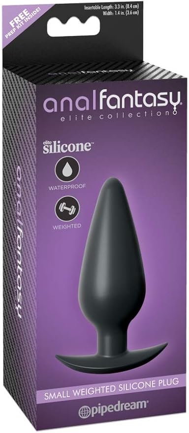 Anal Fantasy Elite Small Weighted Silicone Anal Butt Plug - Anal Toys - www.Coyha.com