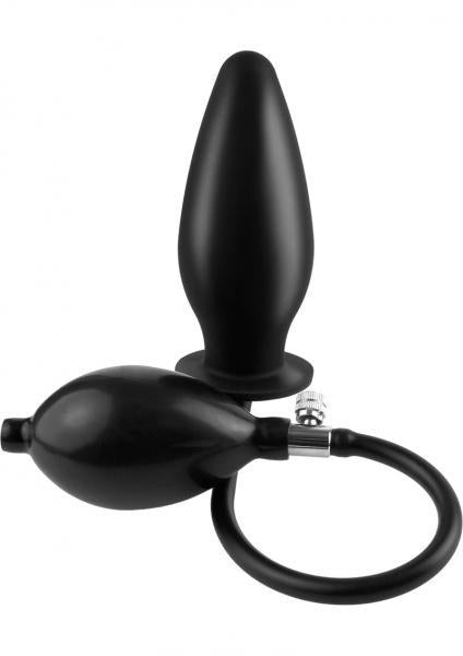 Anal Fantasy Inflatable Silicone Anal Butt Plug Black - Anal Toys - www.Coyha.com