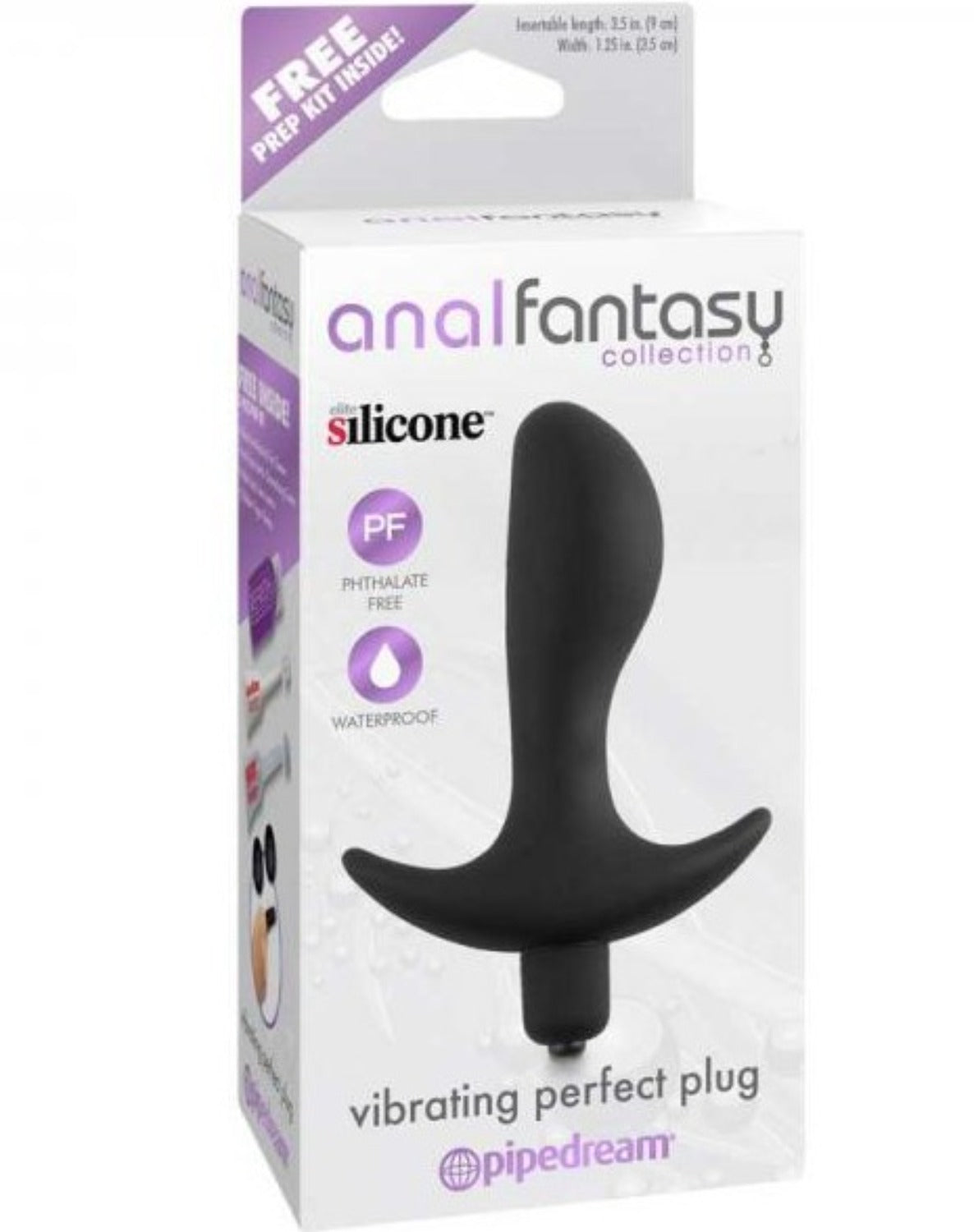 Anal Fantasy Vibrating Perfect Anal Butt Plug Black - Anal Toys - www.Coyha.com