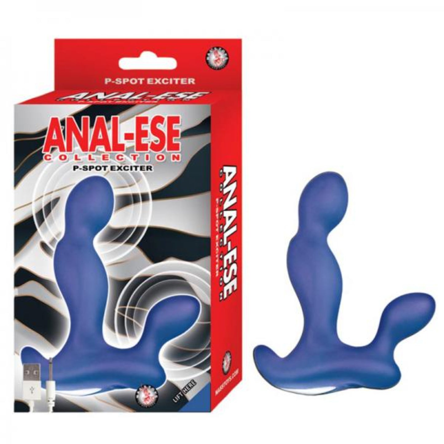 Anal-ese Collection P-spot Exciter Prostate Massager - Blue - Anal Toys - www.Coyha.com