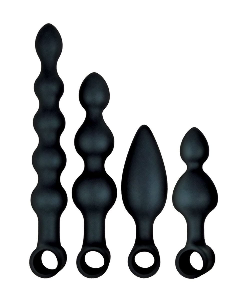 Anal-ese Collection Vibrating Anal Fantasy Kit - Black - Anal Toys - www.Coyha.com