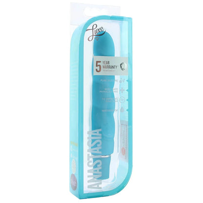 Anastasia Silicone 10 Speed Vibrator - Aqua - Vibrators - www.Coyha.com