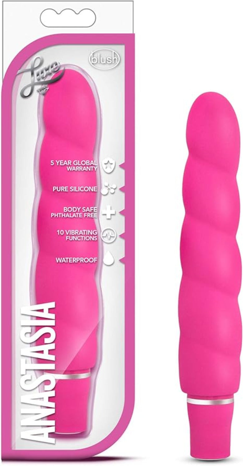 Anastasia Silicone Vibrator - Pink - Vibrators - www.Coyha.com