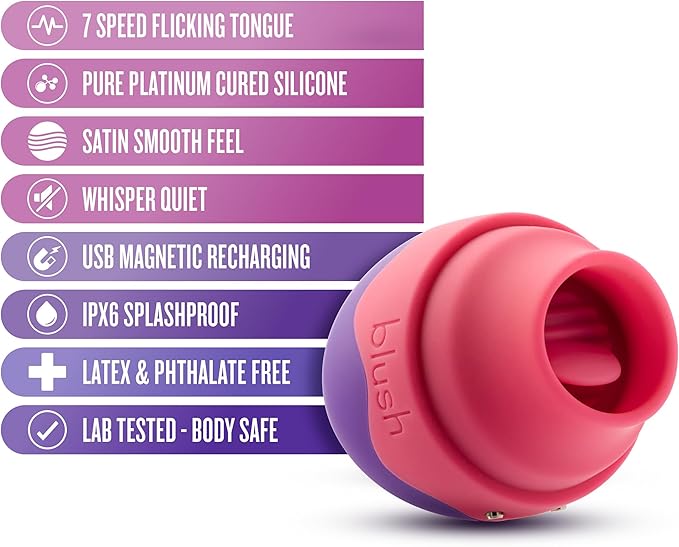 Aria - Flutter Tongue Vibrator- Purple - Vibrators - www.Coyha.com