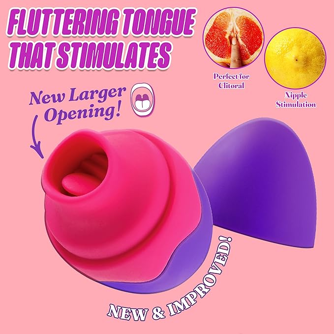 Aria - Flutter Tongue Vibrator- Purple - Vibrators - www.Coyha.com