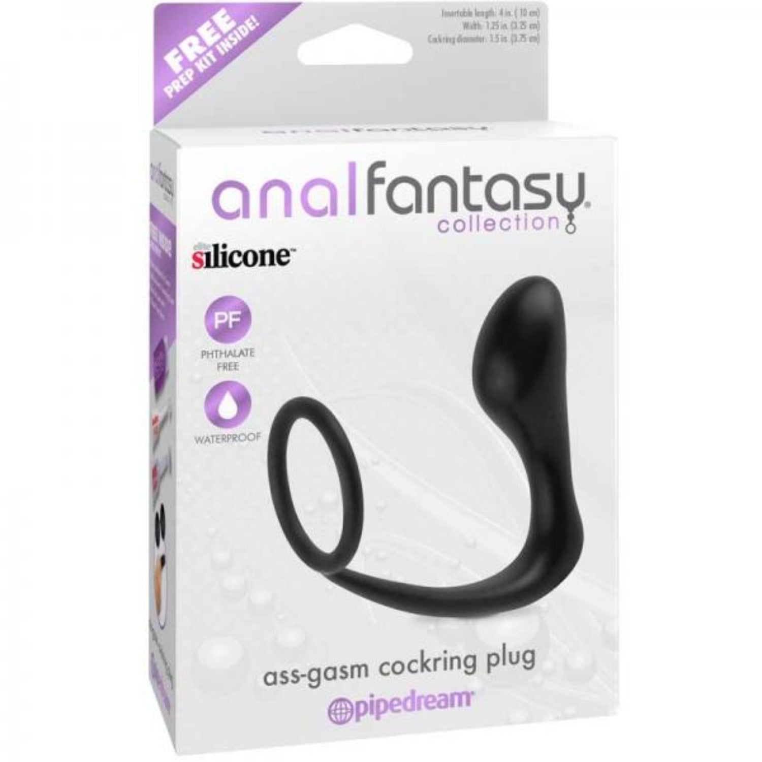 Ass-Gasm Silicone Cockring Prostate Massager Anal Butt Plug - Anal Toys - www.Coyha.com