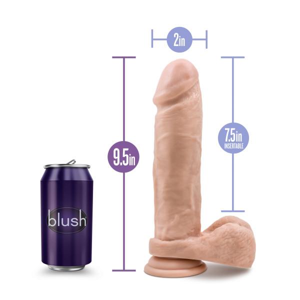 Au Natural 9.5 inches Dildo with Suction Cup Beige - Dildos - www.Coyha.com