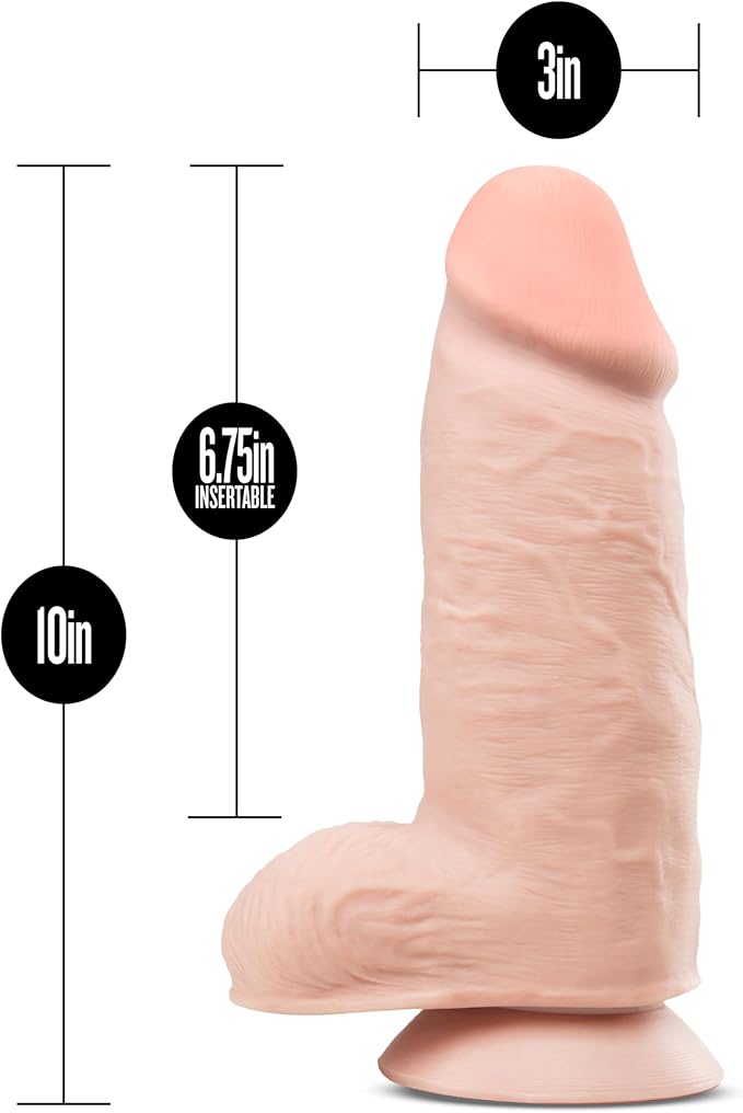 Au Naturel 2.75 Pounder 10 Inch Dildo Vanilla - Dildos - www.Coyha.com