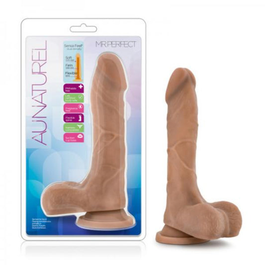 Au Naturel Mister Perfect Mocha Tan 8.5 Inch Dildo - Dildos - www.Coyha.com