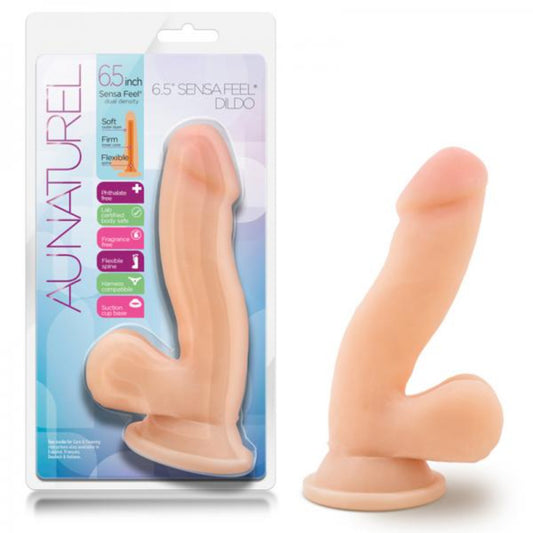 Au Naturel Sensa Feel 6.5 Inch Dildo Beige - Dildos - www.Coyha.com