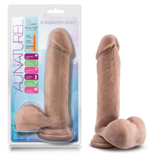 Au Naturel Sensa Feel 8 Inch Dildo Latin Tan - Dildos - www.Coyha.com