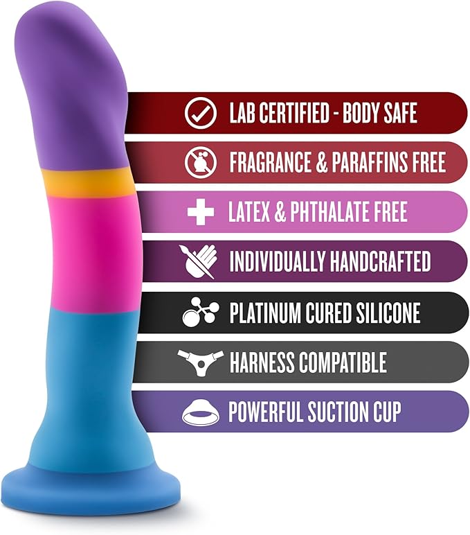 Avant D1 Hot 'n' Cool Rainbow 7.5 Inch Dildo - Dildos - www.Coyha.com