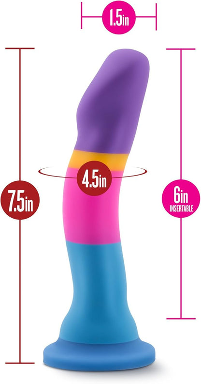 Avant D1 Hot 'n' Cool Rainbow 7.5 Inch Dildo - Dildos - www.Coyha.com