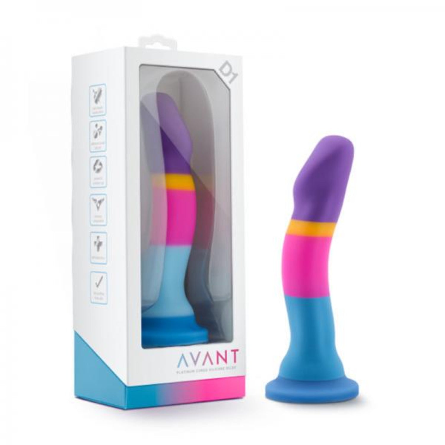 Avant D1 Hot 'n' Cool Rainbow 7.5 Inch Dildo - Dildos - www.Coyha.com