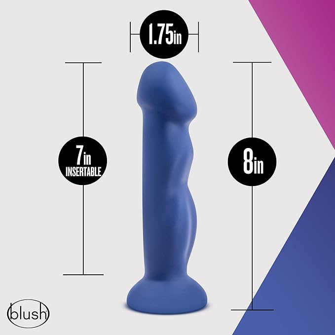 Avant D12 Suko Indigo 8 Inch Dildo - Dildos - www.Coyha.com