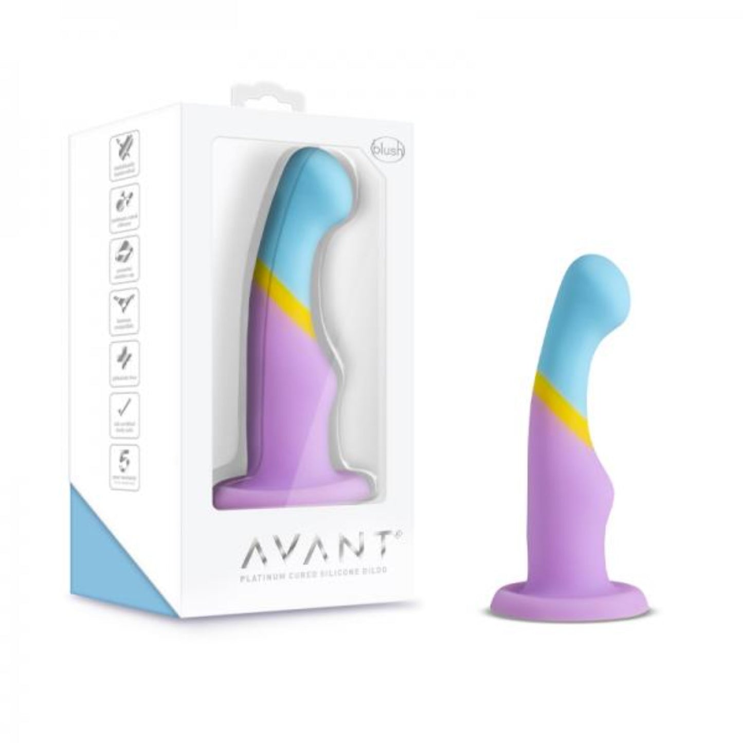 Avant D14 Heart Of Gold Striped 6 Inch Dildo - Dildos - www.Coyha.com