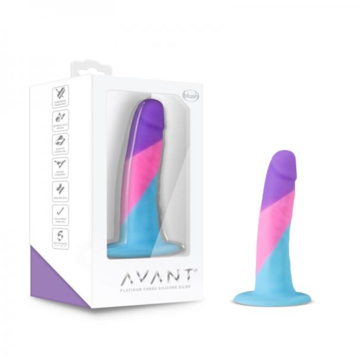 Avant - D15 - Vision Of Love Rainbow 5 Inch Dildo - Dildos - www.Coyha.com