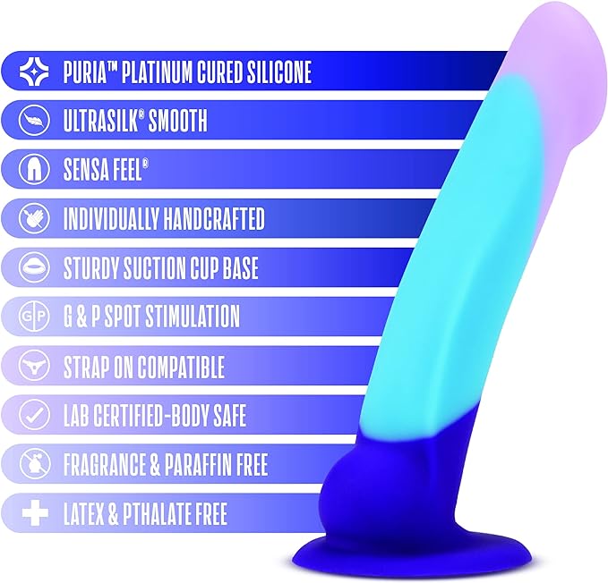 Avant - D16 - Purple Haze Rainbow 6 Inch Dildo - Dildos - www.Coyha.com