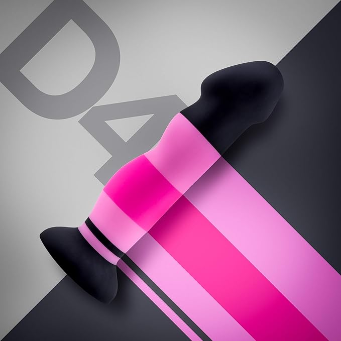 Avant - D4 - Sexy In Pink Striped 7.5 Inch Dildo - Dildos - www.Coyha.com