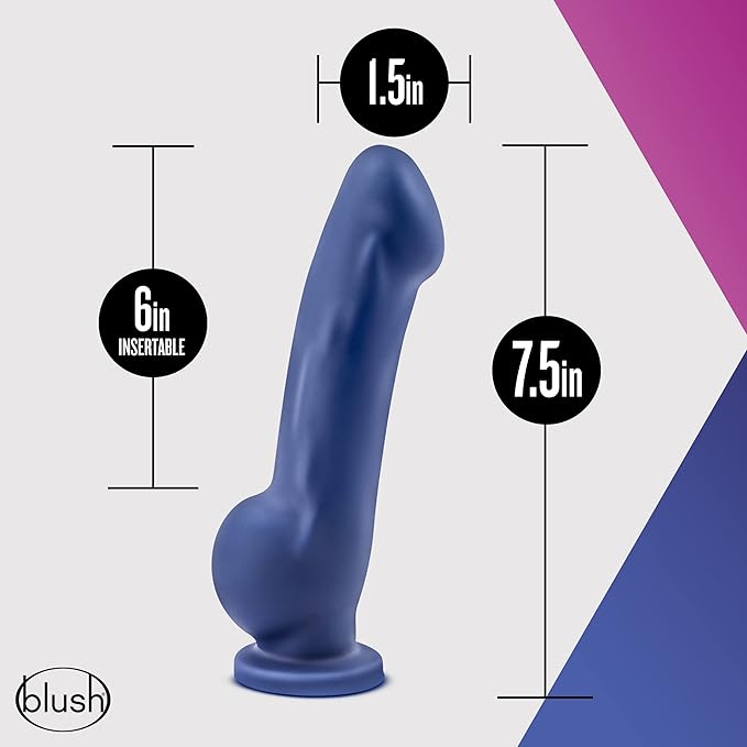 Avant D8 Ergo Indigo 7.5 Dildo - Dildos - www.Coyha.com