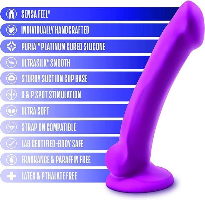 Avant D9 Ergo Mini Violet 6.5 Inch Dildo - Dildos - www.Coyha.com