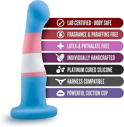 Avant Pride 2 True Blue 6 Inch Dildo - Vibrators - www.Coyha.com