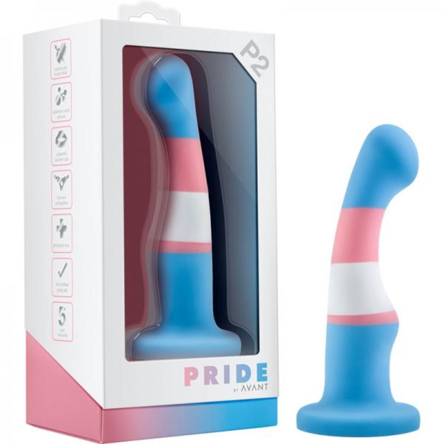 Avant Pride 2 True Blue 6 Inch Dildo - Vibrators - www.Coyha.com